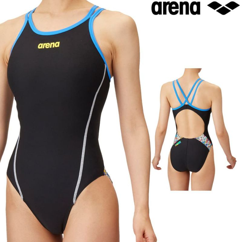 アリーナARENA競泳水着練習用水着レディーストレーニングワンピースオープンバックタフスキンT2E競泳練習水着SAR-4106W