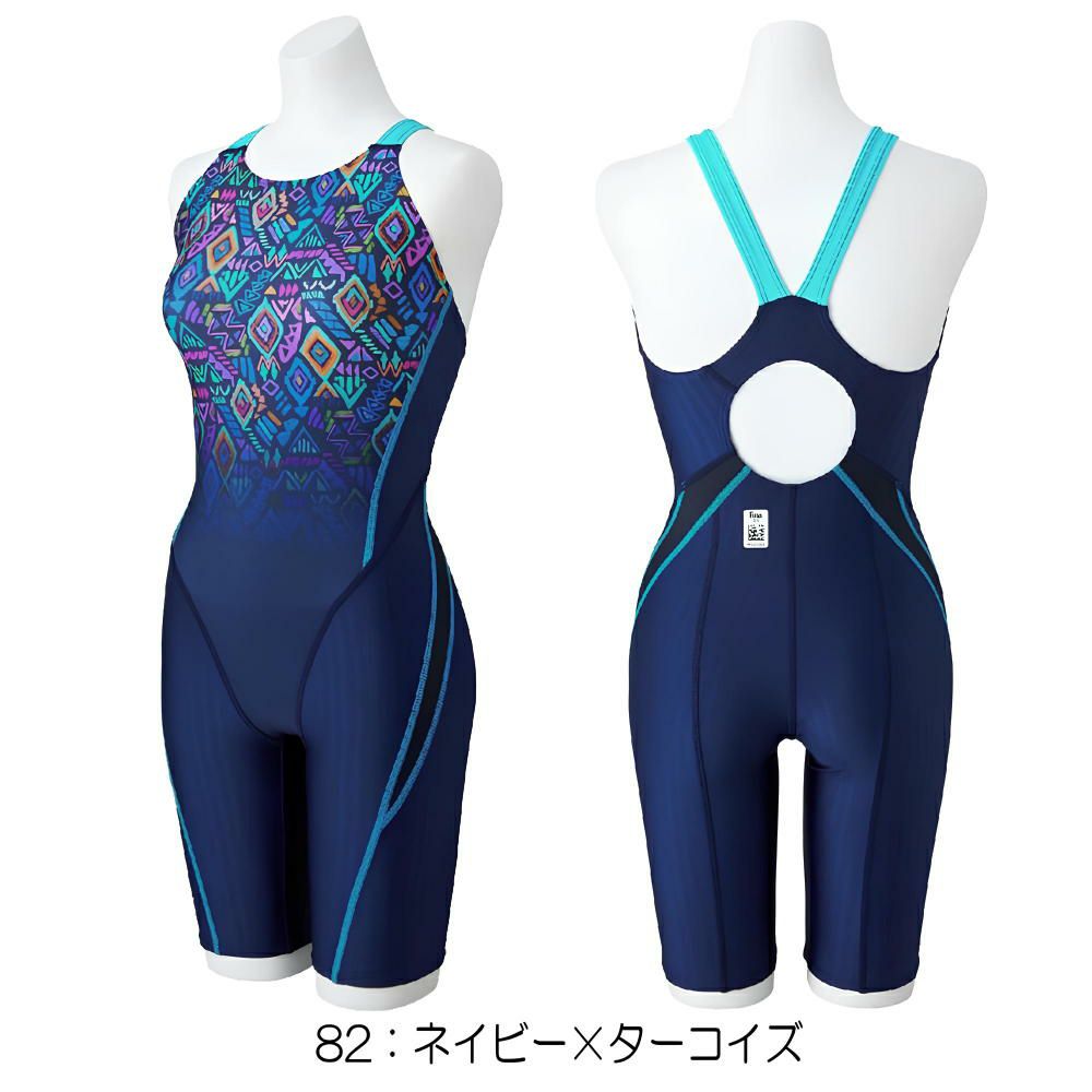 ミズノMIZUNO競泳水着レディースWA承認モデルSTREAMACEハーフスーツマスターズバックオールインワンストリームフィットA2025年春夏モデルN2MGC742finaマークあり