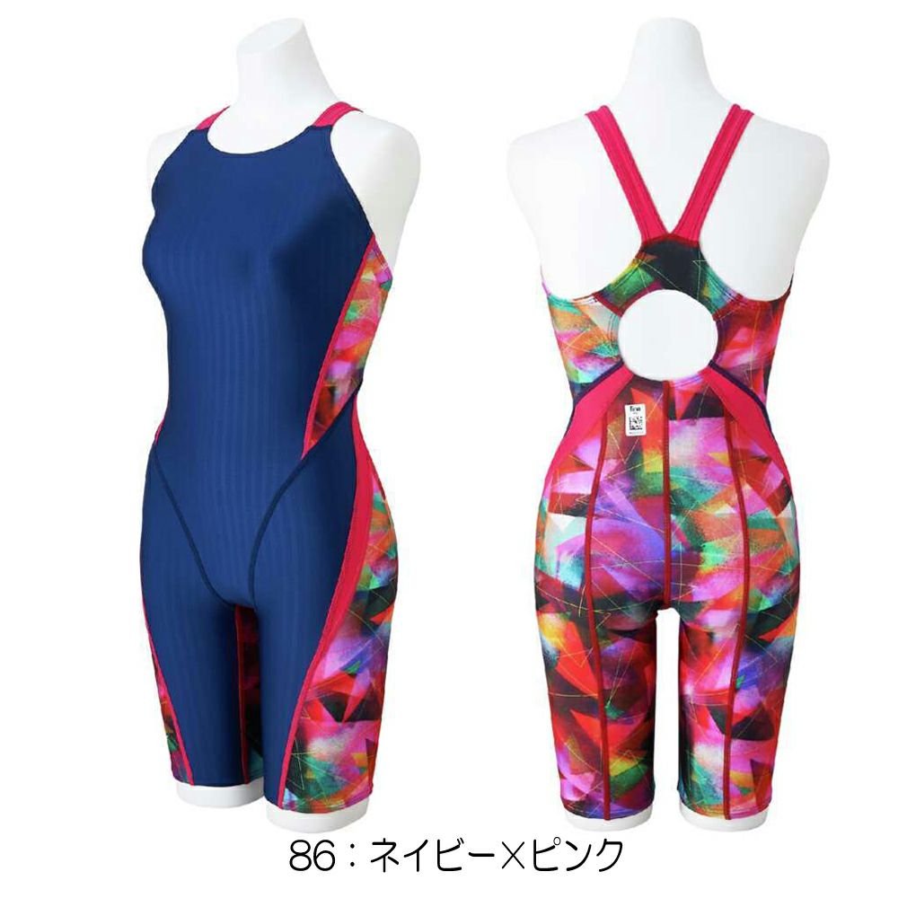 ミズノMIZUNO競泳水着レディースWA承認モデルSTREAMACEハーフスーツマスターズバックオールインワンストリームフィットA2025年春夏モデルN2MGC743finaマークあり