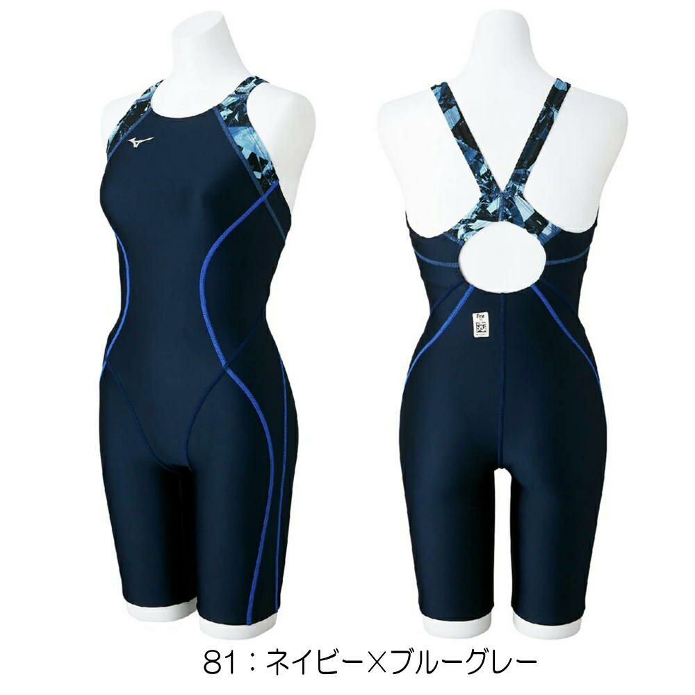 ミズノMIZUNO競泳水着レディースWA承認モデルSTLalaハーフスーツマスターズバックオールインワン2025年春夏モデルN2MGC746finaマークあり