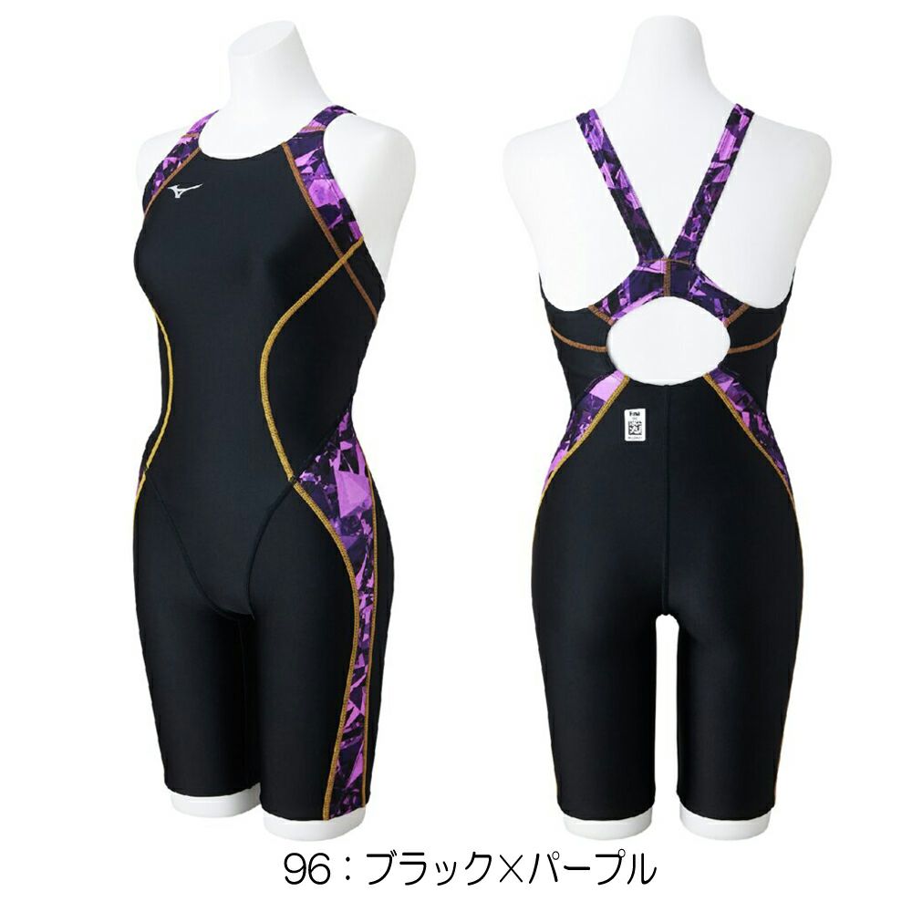 ミズノMIZUNO競泳水着レディースWA承認モデルSTLalaハーフスーツマスターズバックオールインワン2025年春夏モデルN2MGC747finaマークあり