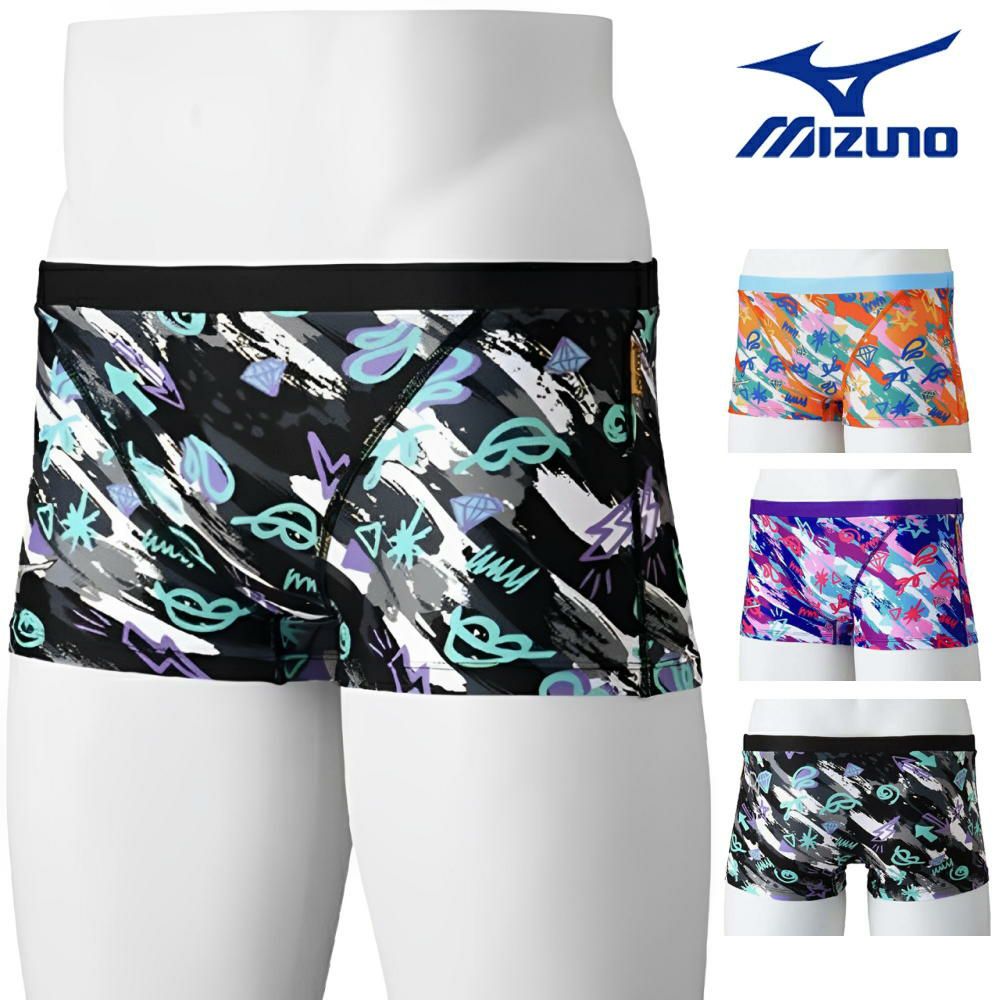 ミズノMIZUNO競泳水着練習用水着メンズエクサースーツショートスパッツEXERSUITSU-FitRiCollection池江璃花子競泳練習水着2025年春夏モデルN2MBC566