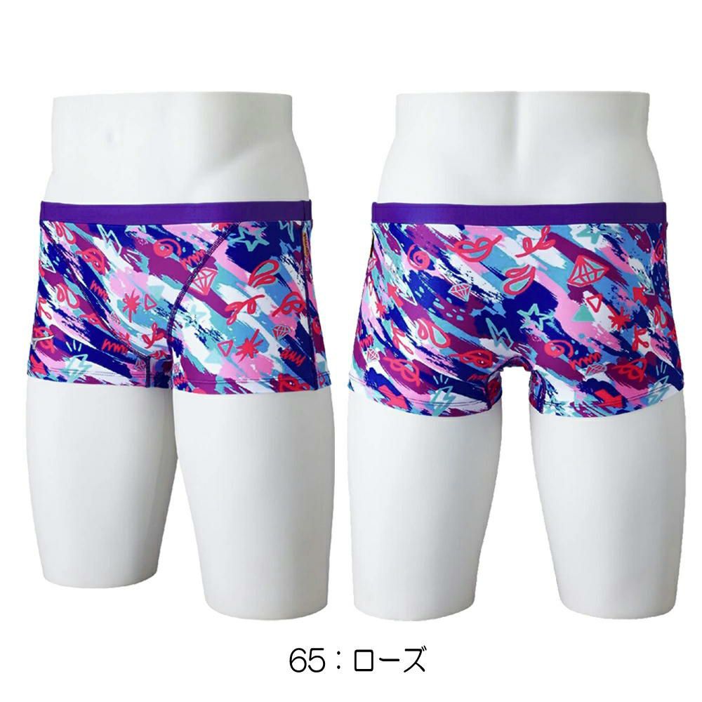 ミズノMIZUNO競泳水着練習用水着メンズエクサースーツショートスパッツEXERSUITSU-FitRiCollection池江璃花子競泳練習水着2025年春夏モデルN2MBC566