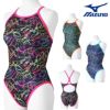 ミズノMIZUNO競泳水着練習用水着レディースエクサースーツミディアムカットEXERSUITSU-FitRiCollection池江璃花子競泳練習水着2025年春夏モデルN2MAC767