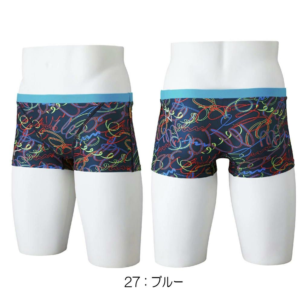 ミズノMIZUNO競泳水着練習用水着メンズエクサースーツショートスパッツEXERSUITSU-FitRiCollection池江璃花子競泳練習水着2025年春夏モデルN2MBC567