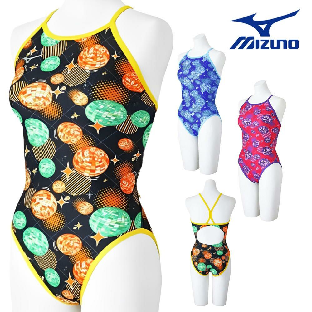 ミズノMIZUNO競泳水着練習用水着レディースエクサースーツミディアムカットEXERSUITSU-FitRiCollection池江璃花子競泳練習水着2025年春夏モデルN2MAC768