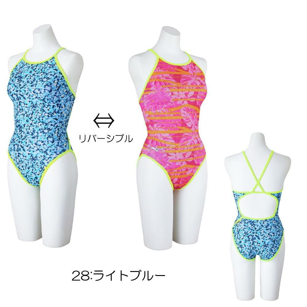 ミズノMIZUNO競泳水着練習用水着レディースエクサースーツミディアムカットEXERSUITSU-FitRiCollection池江璃花子競泳練習水着2025年春夏モデルN2MAC769