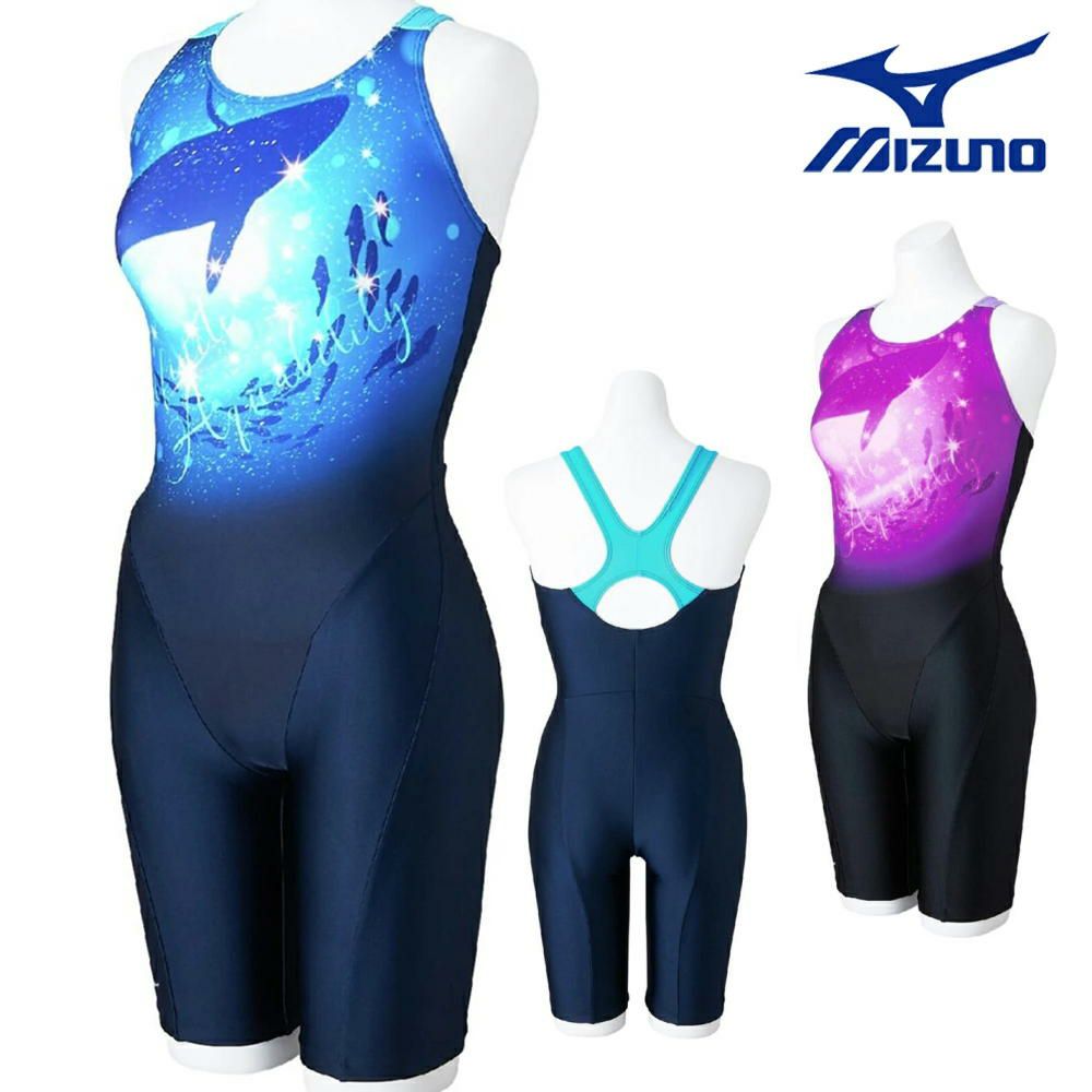 ミズノMIZUNOフィットネス水着レディースSTROKEONEオールインワンパッド付き2025年春夏モデルN2JGC804