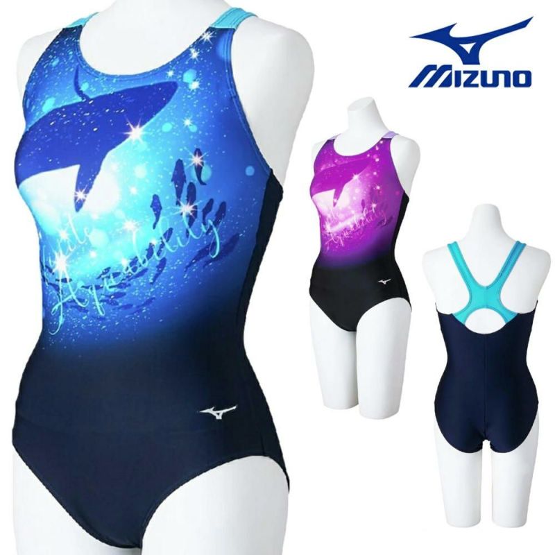 ミズノMIZUNOフィットネス水着レディースSTROKEONEワンピースパッド付き2025年春夏モデルN2JAC804