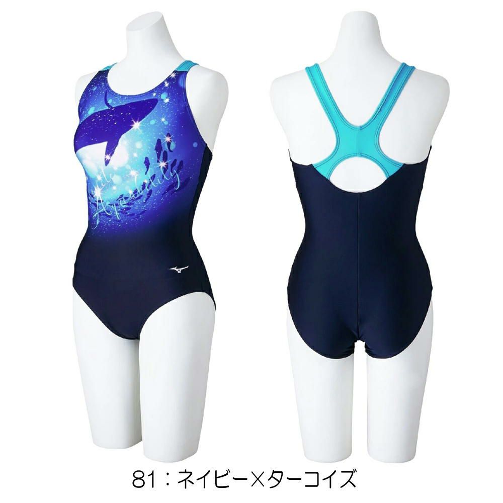 ミズノMIZUNOフィットネス水着レディースSTROKEONEワンピースパッド付き2025年春夏モデルN2JAC804