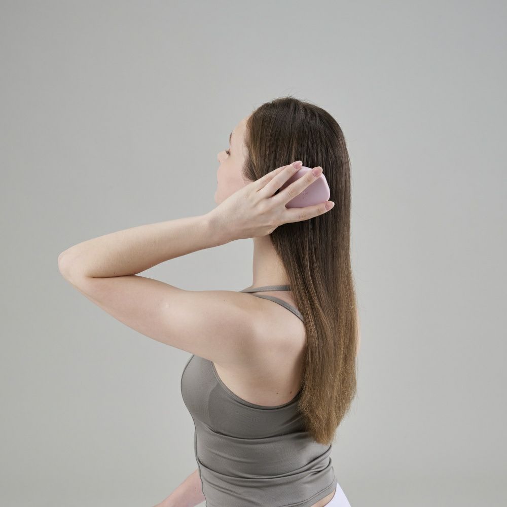 MIVIOSミヴィオスヘッドスパブラシパウダーピンクソフトマッサージアルインコALINCOフィットネスエクササイズストレッチマッサージMVS200P