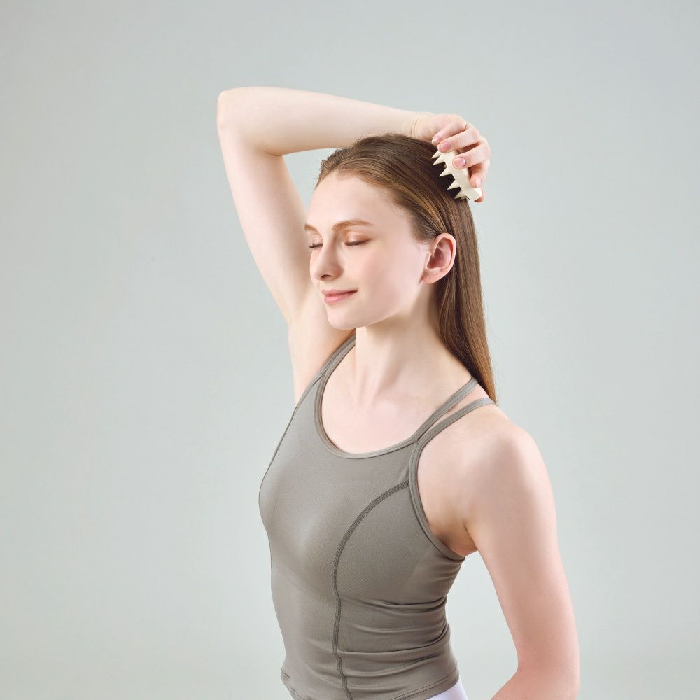 MIVIOSミヴィオスヘッドスパブラシシルキークリームソフトマッサージアルインコALINCOフィットネスエクササイズストレッチマッサージMVS200C