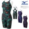 ミズノMIZUNO競泳水着レディースWA承認モデルSTREAMACEハーフスーツマスターズバックオールインワンストリームフィットA2025年春夏モデルN2MGC744finaマークあり