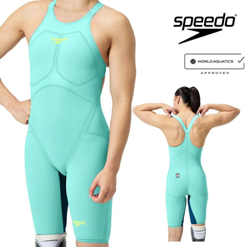 スピードSPEEDO競泳水着レディースFASTSKINLZRPureValor2.0ファストスキンレーザーピュアヴァラーウィメンズクローズドバックニースキンWA承認モデル競泳全種目向き高速水着SCW12403Ffinaマークあり