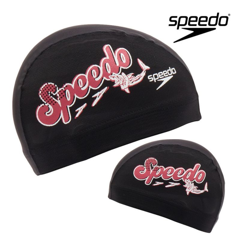 スピードSPEEDO水泳スピードシャークメッシュキャップスイムキャップ水泳小物2025年春夏モデルSE12506