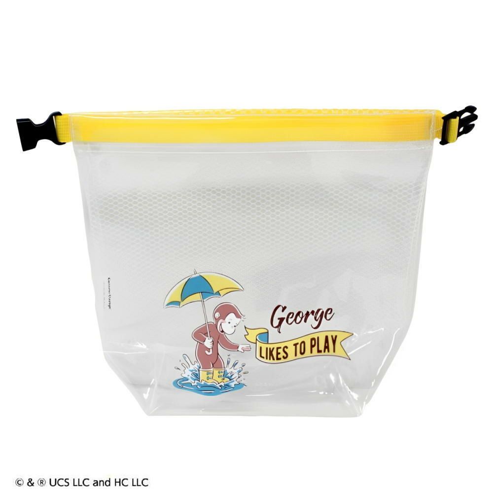 丸眞マルシンくるくるバッグおさるのジョージアクティブレインポーチスイミングバッグ水泳小物スイミングプール441482M