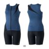 スピードSPEEDOフィットネス水着レディースディアゴナジッププロセパレーツ(差込みパッド付き)HeatherStretchECOSFW32410