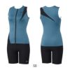 スピードSPEEDOフィットネス水着レディースディアゴナジッププロセパレーツ(差込みパッド付き)HeatherStretchECOSFW32410