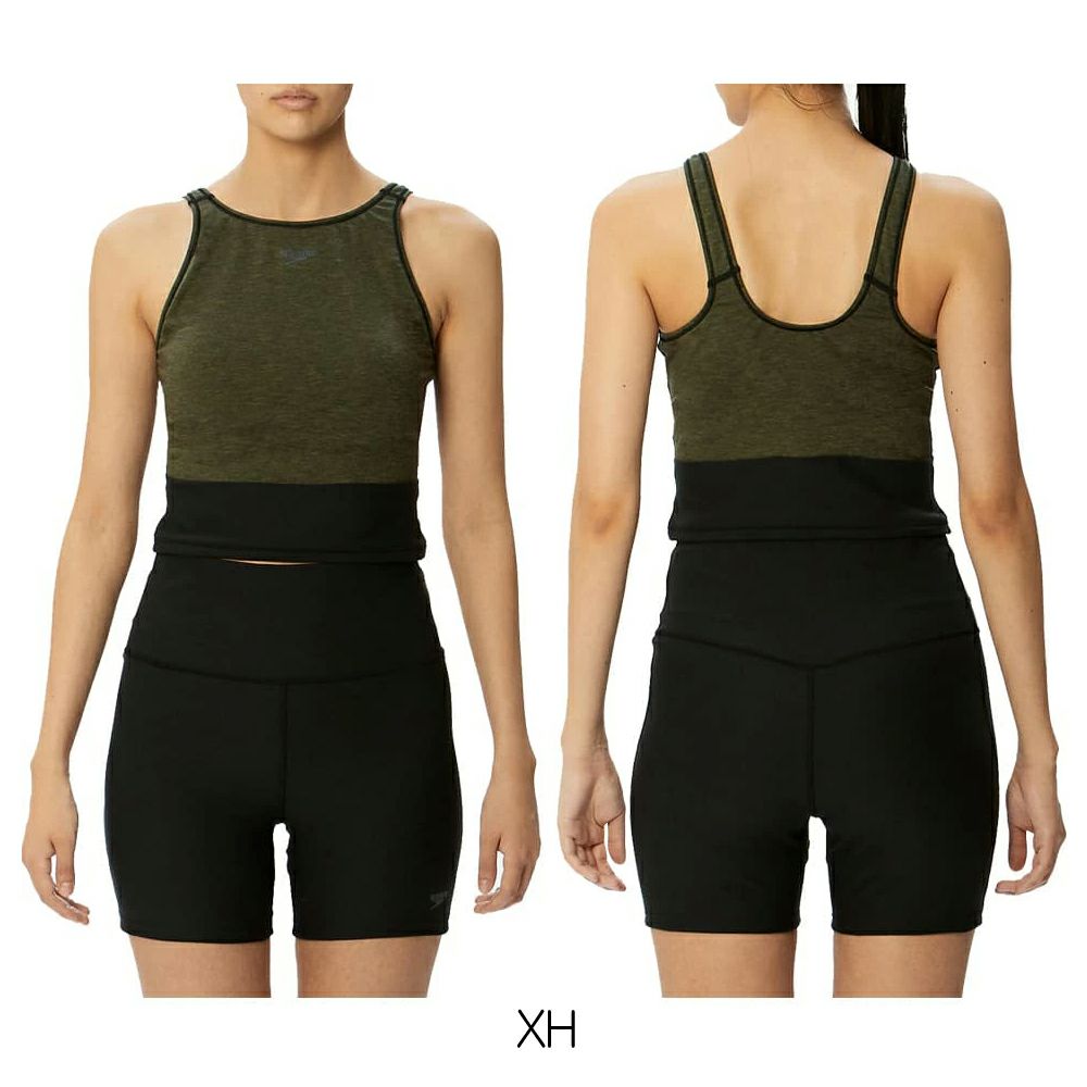 スピードSPEEDOフィットネス水着レディースミニマムパッド付きENDURANCEECOヘザーECO2024年秋冬モデルSFW22302