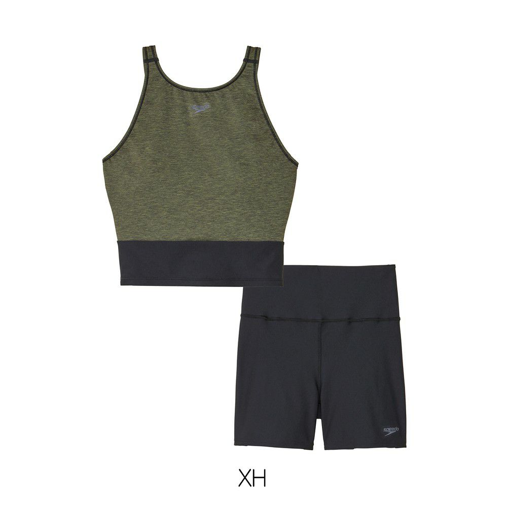 スピードSPEEDOフィットネス水着レディースミニマムパッド付きENDURANCEECOヘザーECO2024年秋冬モデルSFW22302