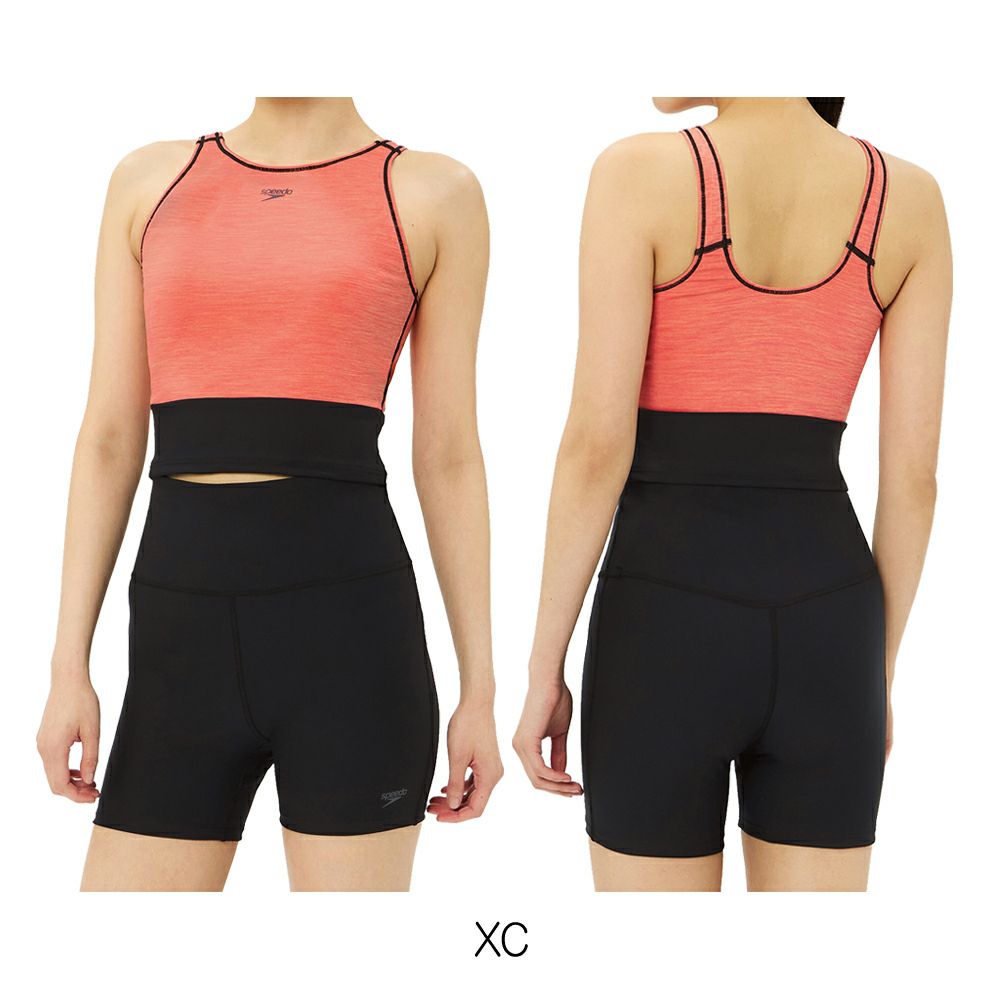 スピードSPEEDOフィットネス水着レディースミニマムパッド付きENDURANCEECOヘザーECO2024年秋冬モデルSFW22302