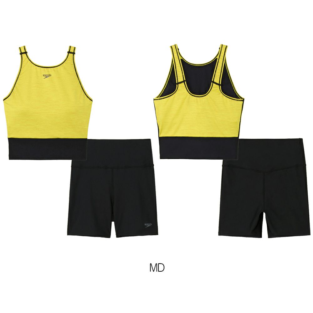 スピードSPEEDOフィットネス水着レディースミニマムパッド付きENDURANCEECOヘザーECO2024年秋冬モデルSFW22302