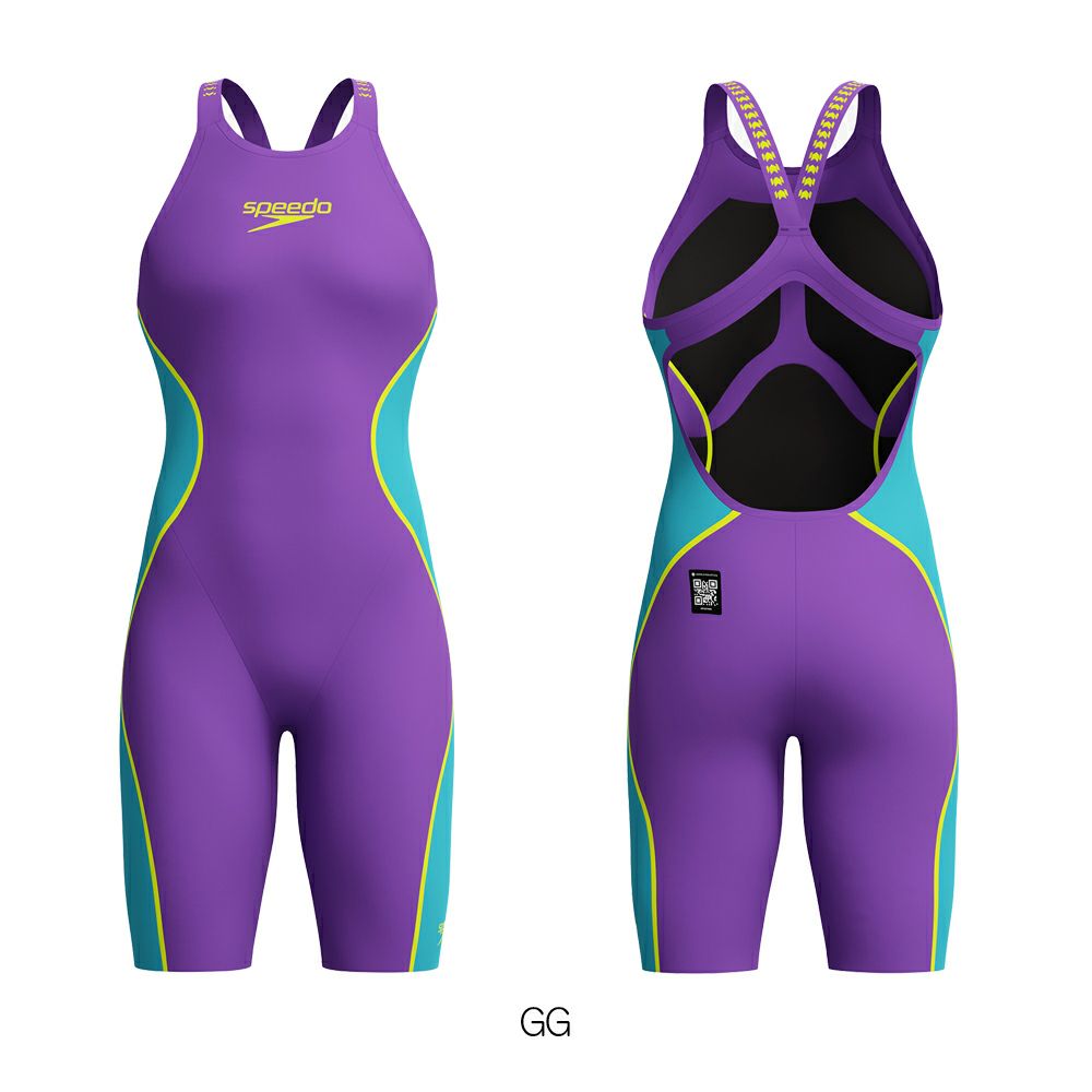 スピードSPEEDO競泳水着レディースFASTSKINLZRPureIntent2.0ファストスキンレーザーピュアインテントウィメンズオープンバックニースキンWA承認モデル短距離向き高速水着SCW12401Ffinaマークあり