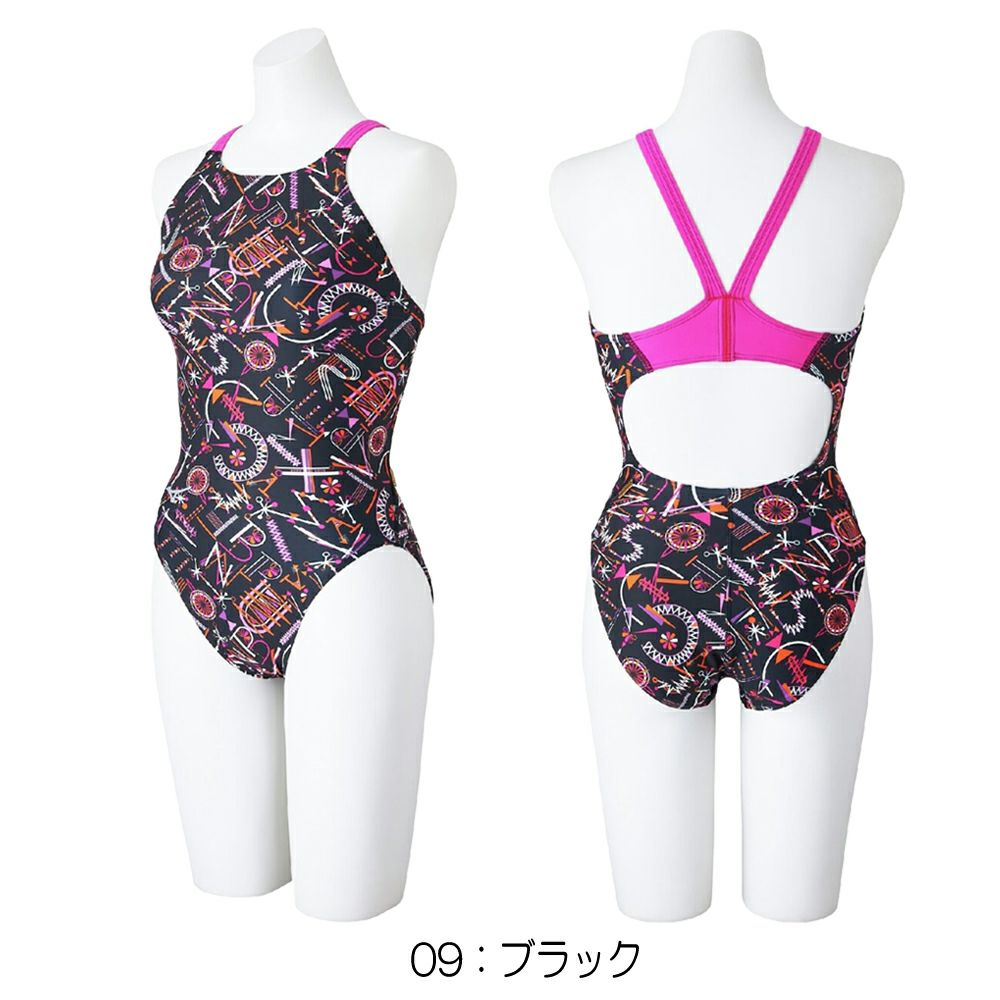 ミズノMIZUNO競泳水着練習用水着レディースエクサースーツミディアムカットEXERSUITSU-Fit競泳練習水着2025年春夏モデルN2MAC785