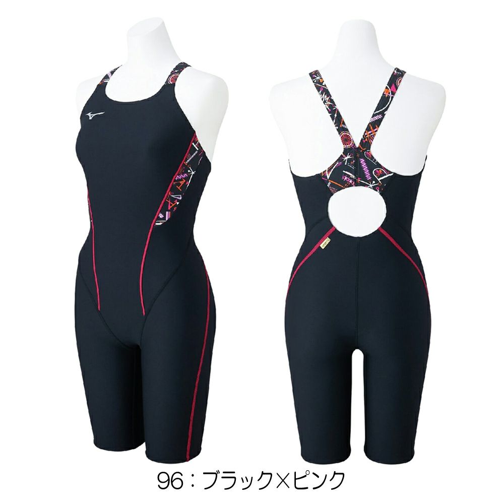 ミズノMIZUNO競泳水着練習用水着レディースエクサースーツハーフスーツオールインワンEXERSUITSU-Fit競泳練習水着2025年春夏モデルN2MGC787