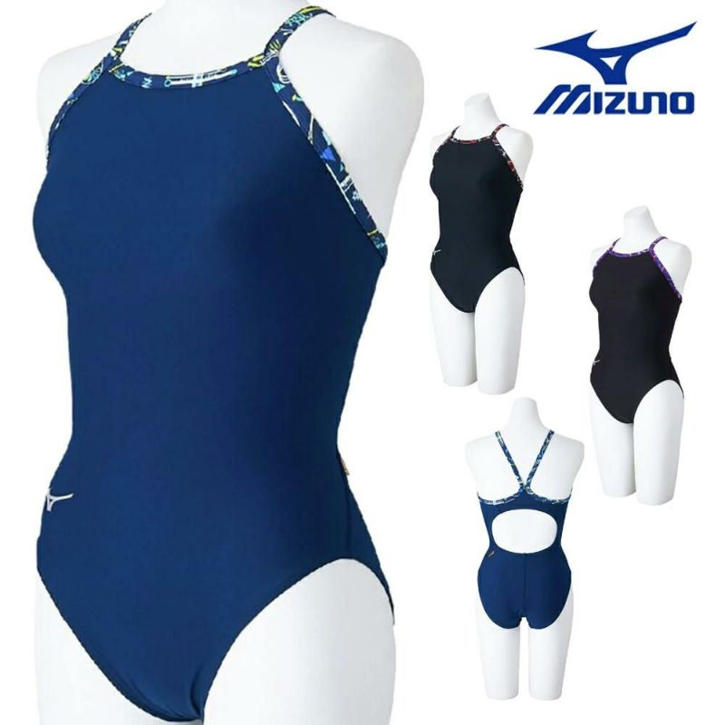 ミズノMIZUNO競泳水着練習用水着レディースエクサースーツミディアムカットEXERSUITSU-Fit競泳練習水着2025年春夏モデルN2MAC787