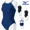 ミズノMIZUNO競泳水着練習用水着レディースエクサースーツミディアムカットEXERSUITSU-Fit競泳練習水着2025年春夏モデルN2MAC787