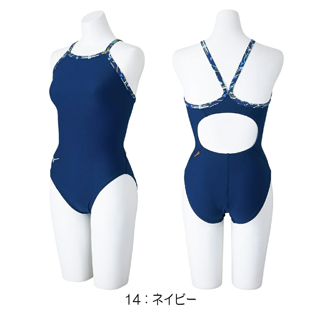 ミズノMIZUNO競泳水着練習用水着レディースエクサースーツミディアムカットEXERSUITSU-Fit競泳練習水着2025年春夏モデルN2MAC787