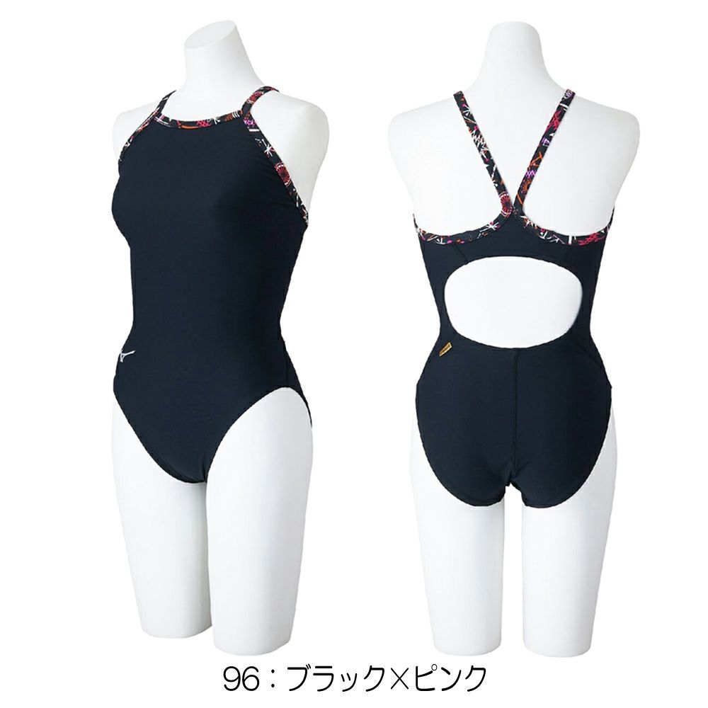 ミズノMIZUNO競泳水着練習用水着レディースエクサースーツミディアムカットEXERSUITSU-Fit競泳練習水着2025年春夏モデルN2MAC787