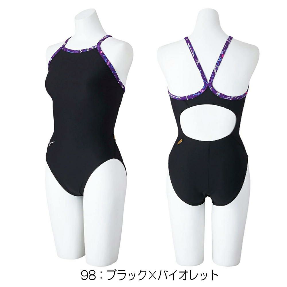 ミズノMIZUNO競泳水着練習用水着レディースエクサースーツミディアムカットEXERSUITSU-Fit競泳練習水着2025年春夏モデルN2MAC787