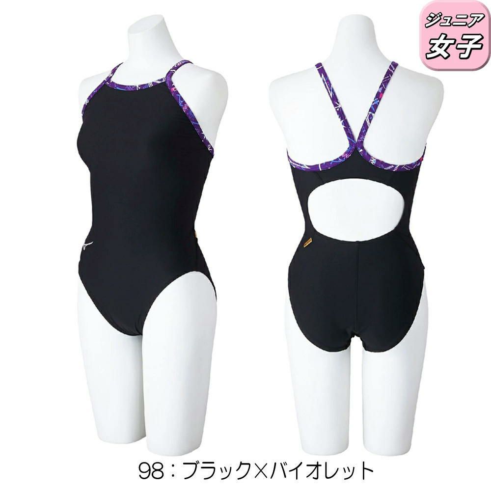 ミズノMIZUNO競泳水着練習用水着ジュニア女子エクサースーツミディアムカットEXERSUITSU-Fit競泳練習水着2025年春夏モデルN2MAC987