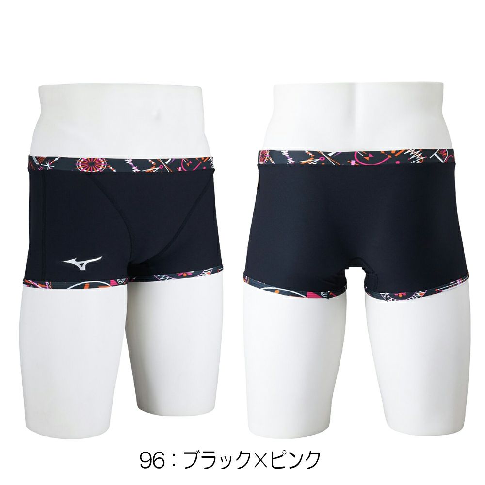 ミズノMIZUNO競泳水着練習用水着メンズエクサースーツショートスパッツEXERSUITSU-Fit競泳練習水着2025年春夏モデルN2MBC587