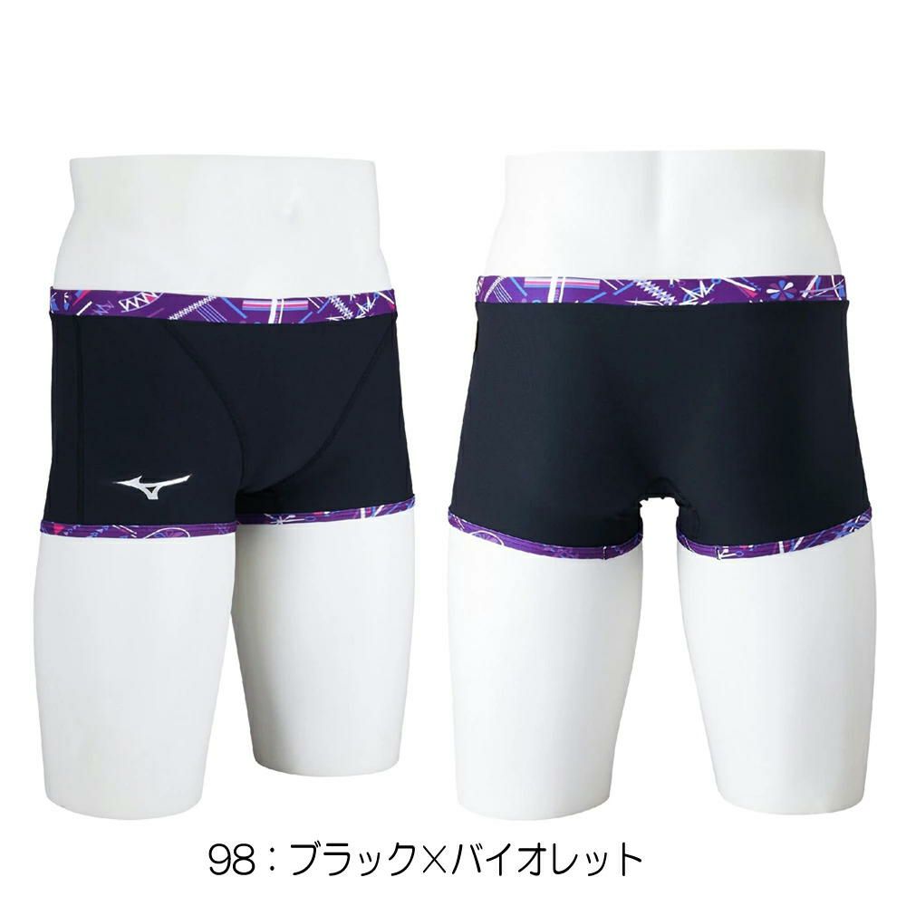 ミズノMIZUNO競泳水着練習用水着メンズエクサースーツショートスパッツEXERSUITSU-Fit競泳練習水着2025年春夏モデルN2MBC587
