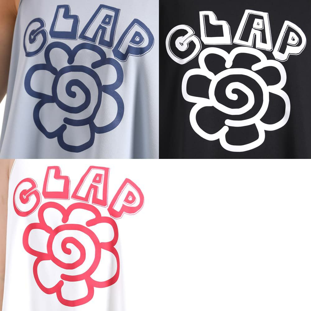 クラップCLAPハナマルクラップフレアータンクレディーススポーツアパレルトレーニングフィットネス女性CTS25038