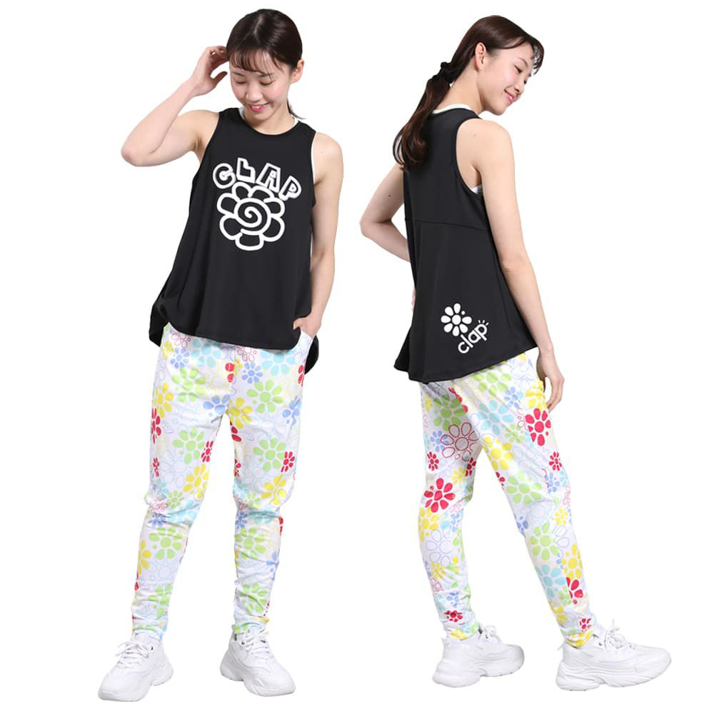 クラップCLAPハナマルクラップフレアータンクレディーススポーツアパレルトレーニングフィットネス女性CTS25038