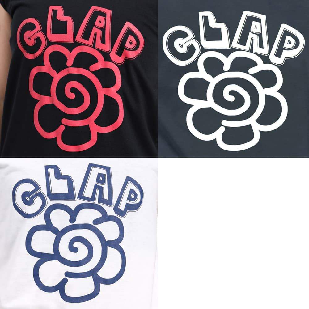 クラップCLAPハナマルクラップストレッチティーレディーススポーツアパレルトレーニングフィットネス女性CTS25039