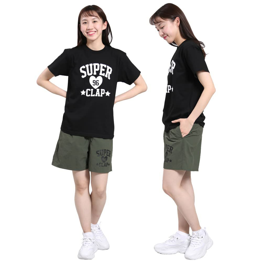 クラップCLAPスーパークラップティーレディーススポーツアパレルトレーニングフィットネス女性CTS25041