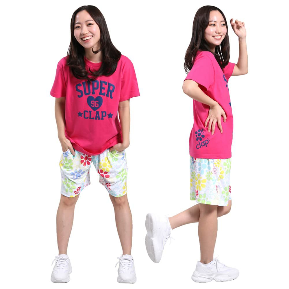 クラップCLAPスーパークラップティーレディーススポーツアパレルトレーニングフィットネス女性CTS25041