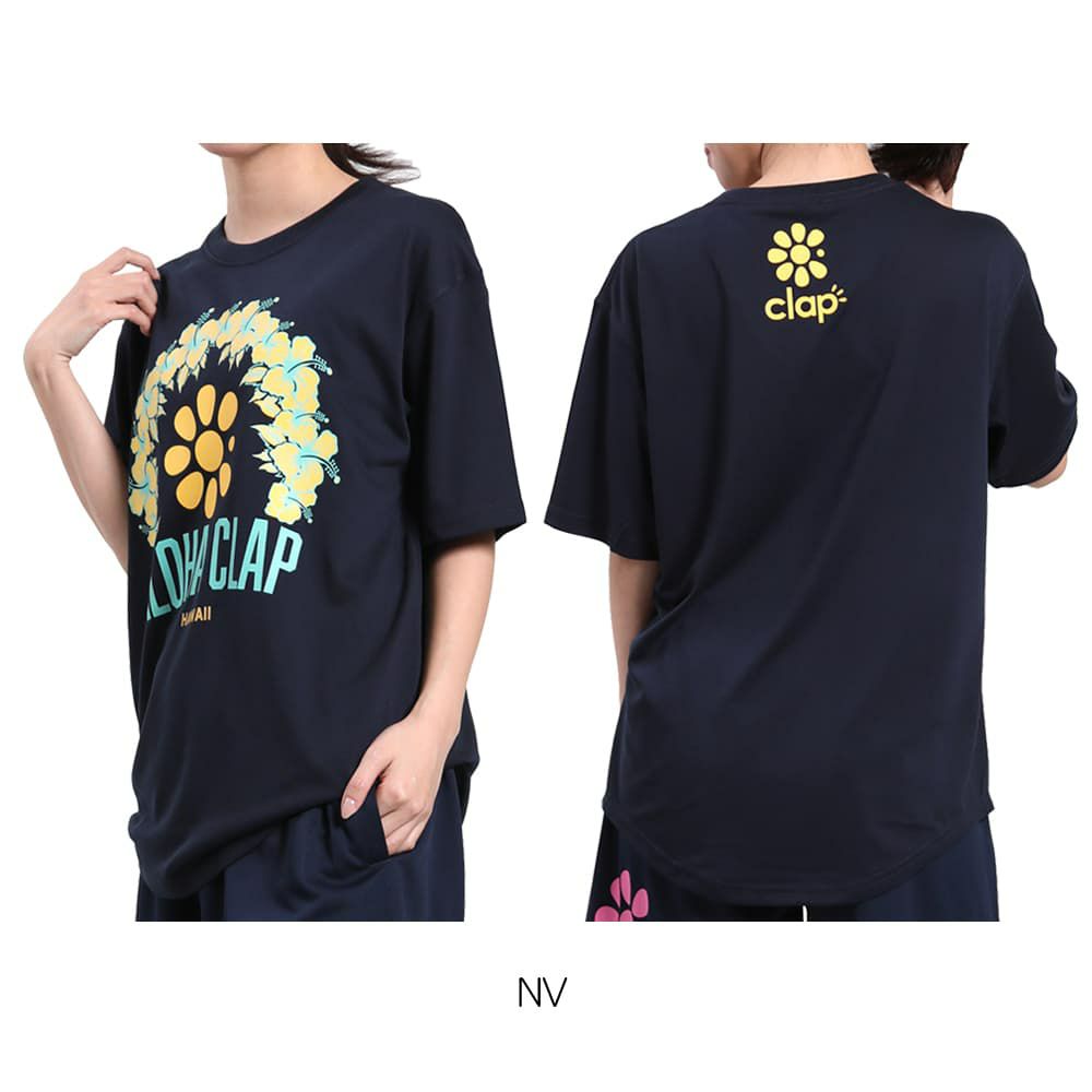 クラップCLAPアロハクラップドライコットンティーレディーススポーツアパレルトレーニングフィットネス女性CTS25042