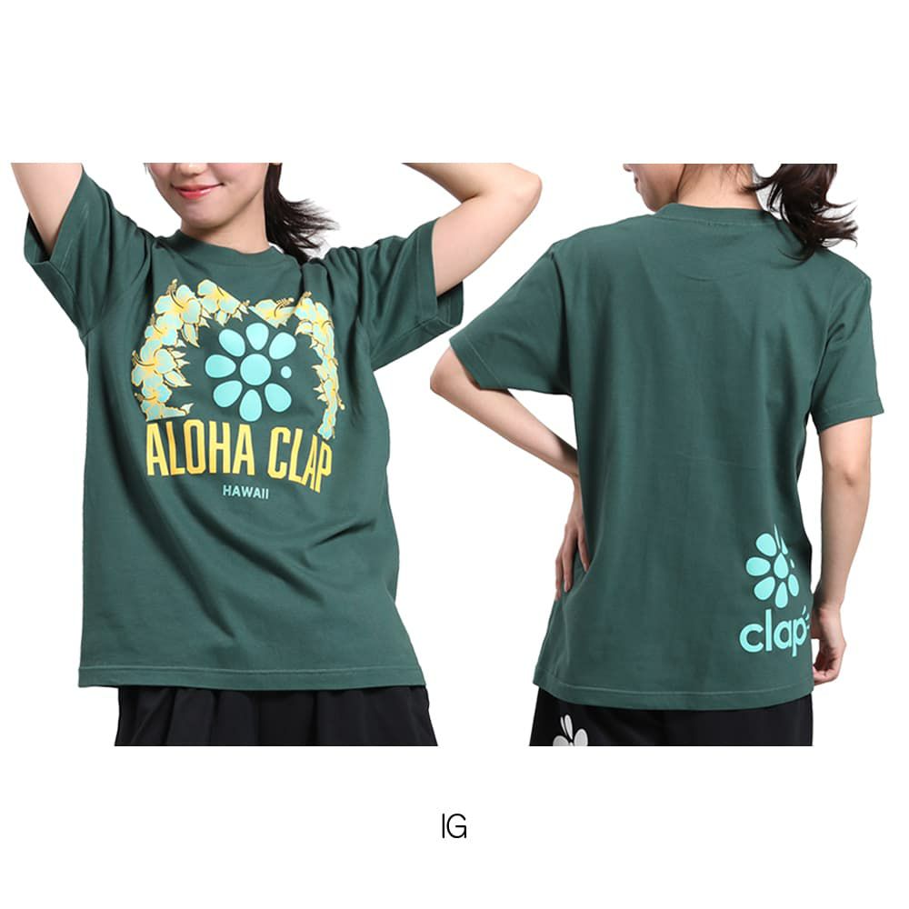クラップCLAPアロハクラップティーレディーススポーツアパレルトレーニングフィットネス女性CTS25043