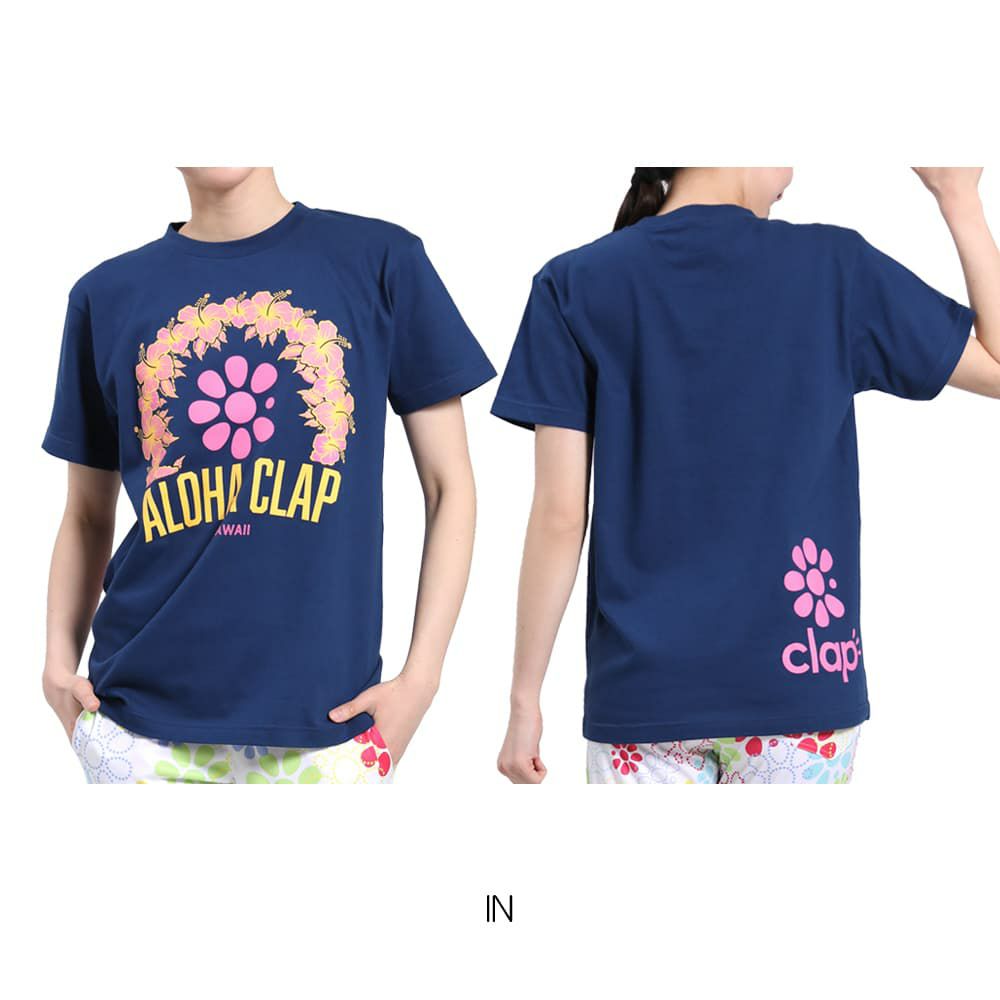 クラップCLAPアロハクラップティーレディーススポーツアパレルトレーニングフィットネス女性CTS25043