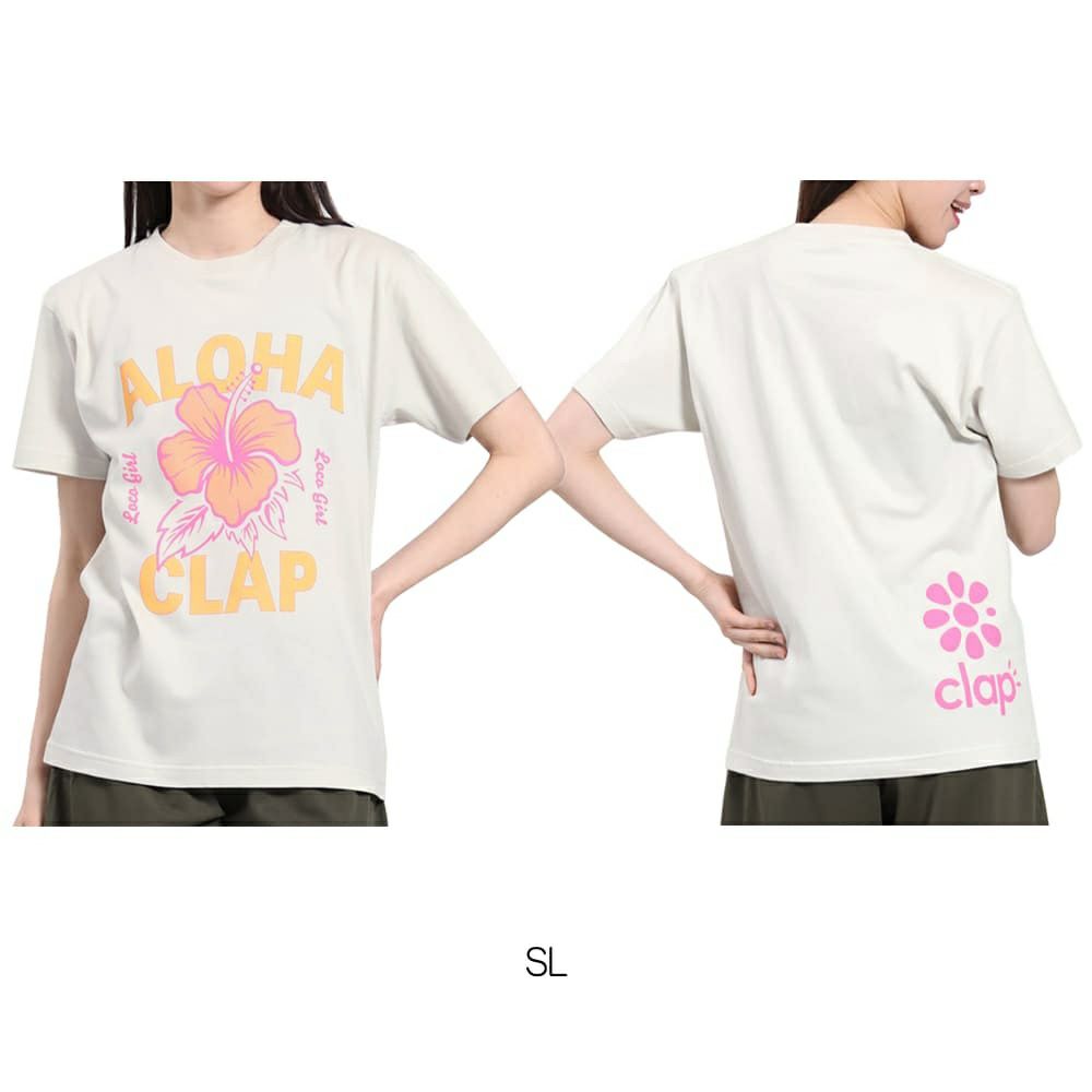 クラップCLAPロコガールティーレディーススポーツアパレルトレーニングフィットネス女性CTS25045