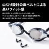 スイミングレーシングゴーグル水泳スピードSPEEDOファストスキンスピードソケット2ミラーWA承認モデル競泳ミラーゴーグルクッション付きSE01907