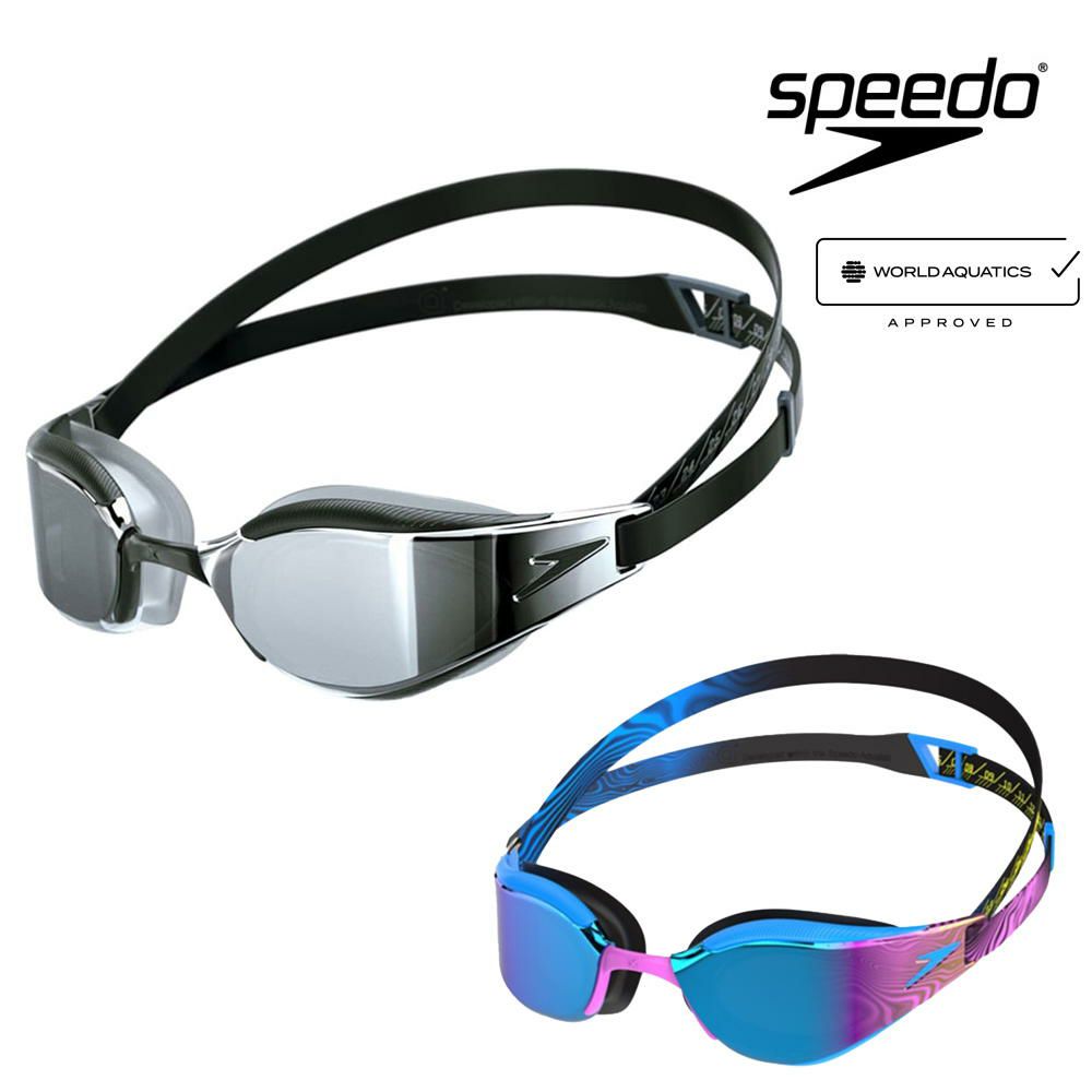 スイミングレーシングゴーグル水泳スピードSPEEDOFastskinHyperEliteMirrorファストスキンハイパーエリートミラーゴーグルWA承認モデル競泳クッション付きSE02151