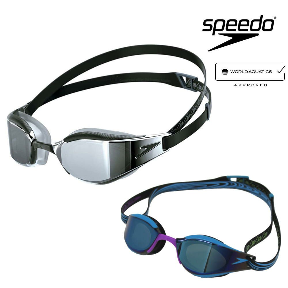 スイミングレーシングゴーグル水泳スピードSPEEDOFastskinHyperEliteMirrorファストスキンハイパーエリートミラーゴーグルWA承認モデル競泳クッション付きSE02151