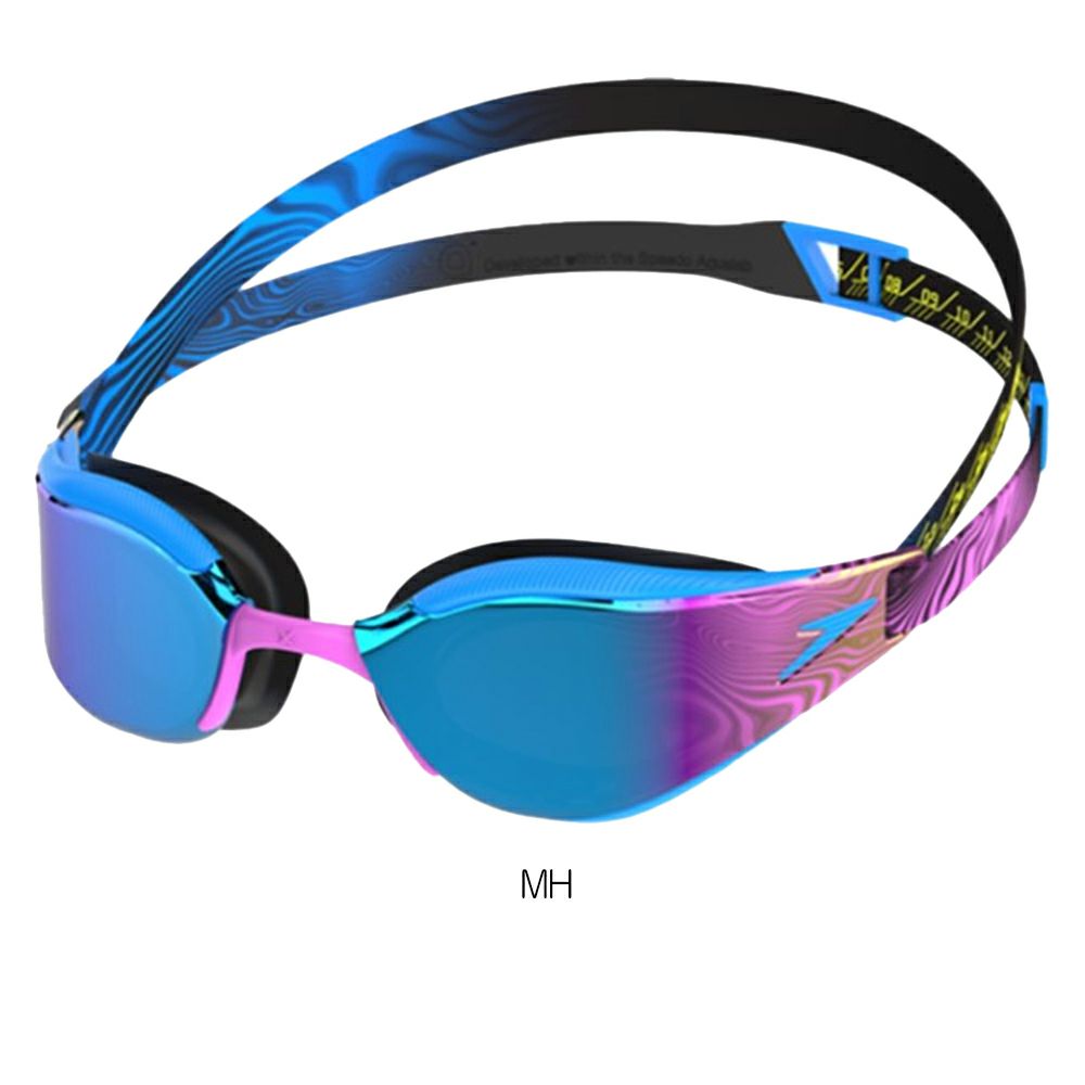 スイミングレーシングゴーグル水泳スピードSPEEDOFastskinHyperEliteMirrorファストスキンハイパーエリートミラーゴーグルWA承認モデル競泳クッション付きSE02151